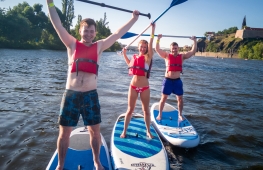 Paddleboard course in Prague center